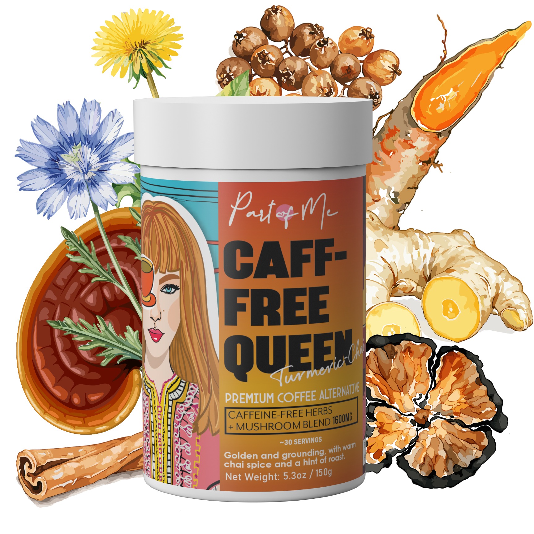 Caff-Free Queen Turmeric Chai